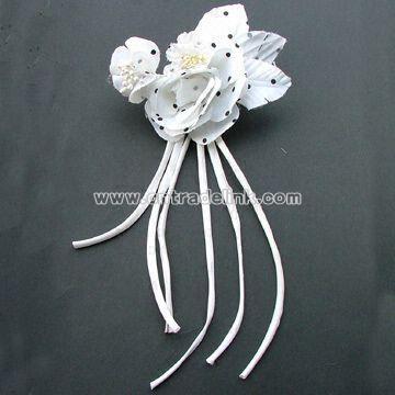 Handmade Artificial Flower Brooch