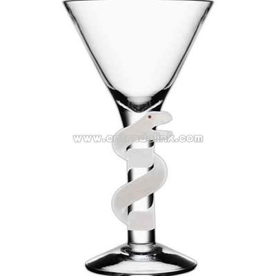 Handmade martini glass vase