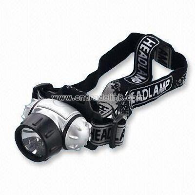 Head Torch with 6 High-power LED and 1 Xenon Lamp as Light