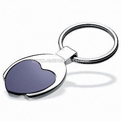 Heart Polished Keychain