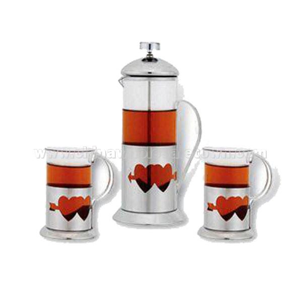 Heart Style Tea Mug Set