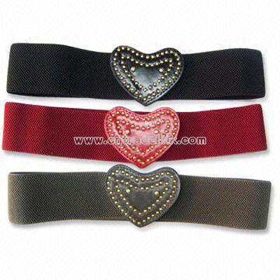 Heart-shaped Logo for Decoration Elastic Belts