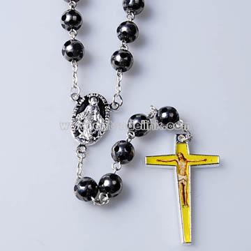 Hematite Rosary Necklace