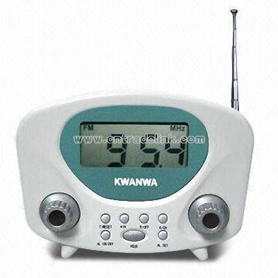 High-sensitivity FM Digital Display Radio with Clock Control and LCD Frequency Display