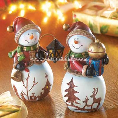 Holiday Snowmen Figurines