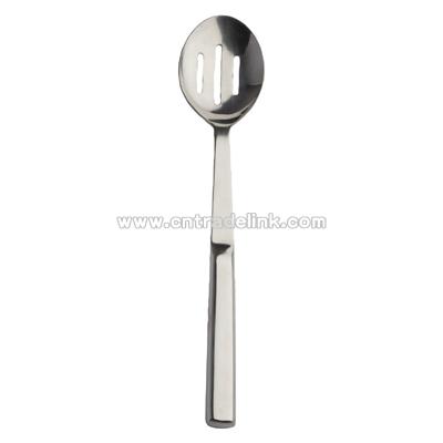 Hollow handle slotted serving spoon stainless steel