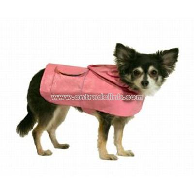 Hooded Raincoat (Pink, Size 8)