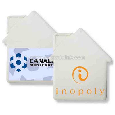 House shaped credit card mints
