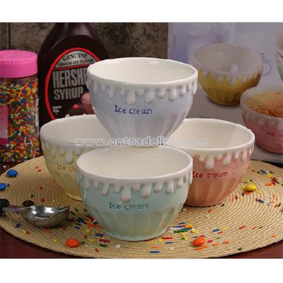 Ice Cream Bowl Cups Set Of 4