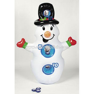 Inflatable Snowman Toss Game