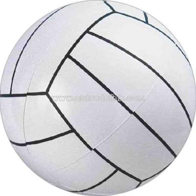 Inflatable white volley ball
