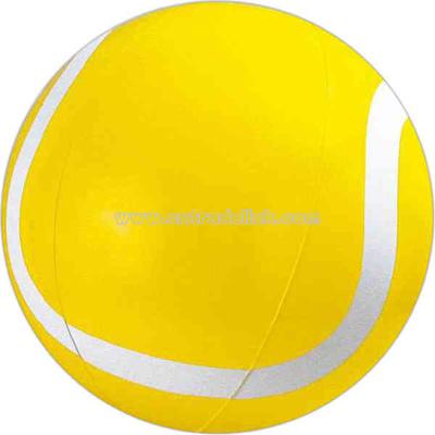 Inflatable yellow tennis ball