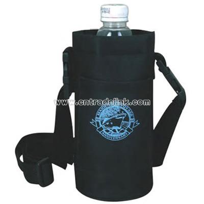 Insulated nylon bottle holder