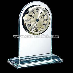 Jade glass Roman arch clock