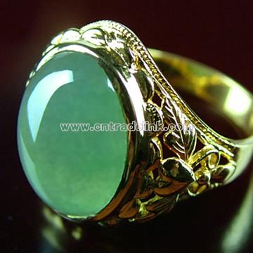 Jadeite Jade Gold Rings
