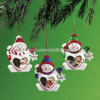 “Jesus Loves You Snow Much” Photo Ornament