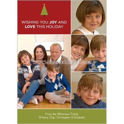 Joy and Love Holiday Card