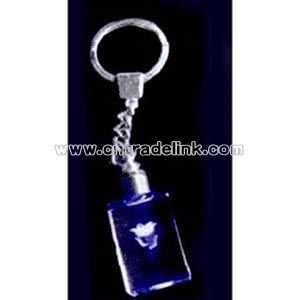 Key holder with crystal block