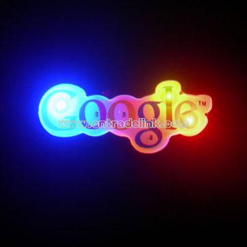 LED Badge With 4 Color Logo