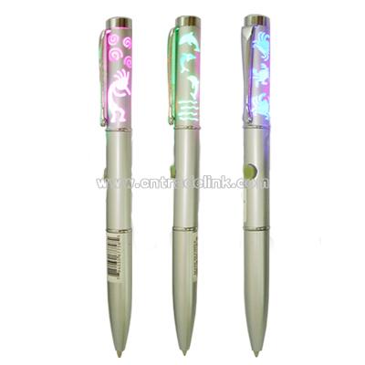 LED Light Pens with Etching Pattern Upper Barrel