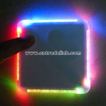 LED Neon Coaster with 4 LED Lights