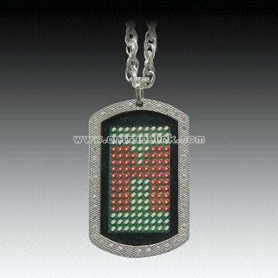 LED Scrolling Message Necklace