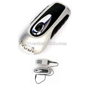LED Torch and Dynamo Flashlight with Mobile Phone Charger