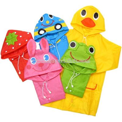 LINDA Children's cartoon animals raincoat poncho