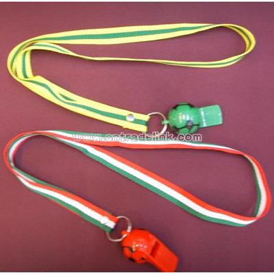 Lanyard with World Cup Plus Whistle