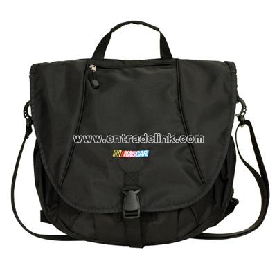Laptop Messenger Bag/Backpack - Black