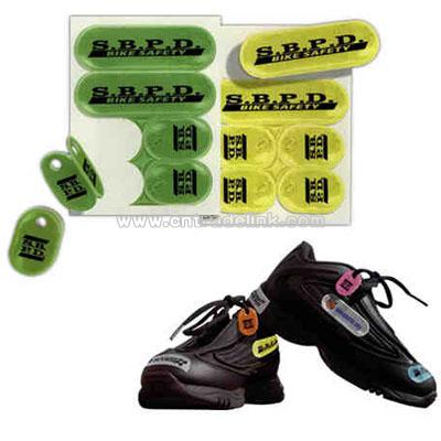 Large Sneaker Reflectors And Pair Of Lace Tags
