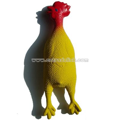Latex Squeaky Chicken Dog Toy