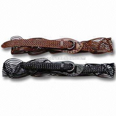 Leather Braided Belts