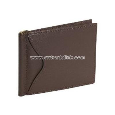 Leather Men's Cash Clip Wallet