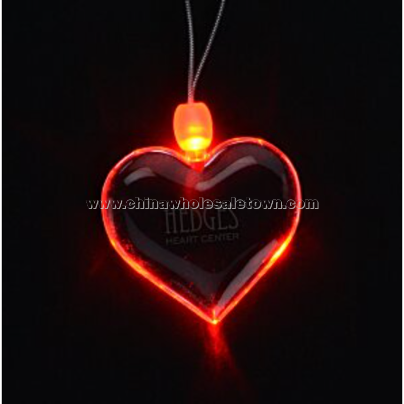Light-Up Pendant Necklace - Heart
