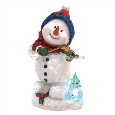 Light Up Snowman Figurine