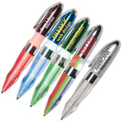Light up pop out pens