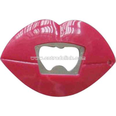 Lips shape bottle opener with magnet