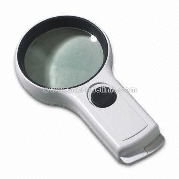 Magnifier with LED illuminator