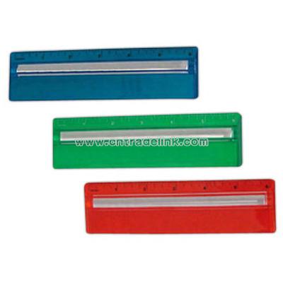 Magnifying color ruler, 6 inch.