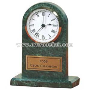 Marble arch style award with clock