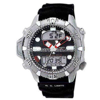 Men's Combination Quartz Professional Diving Watch
