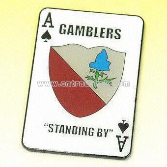 Metal Badge for Playing Card Design