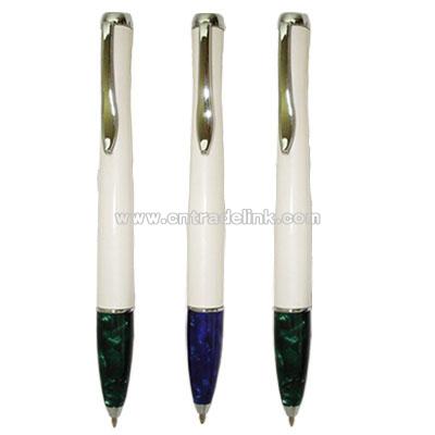 Metal Ball Pens with Acrylic Grip and Twist Action