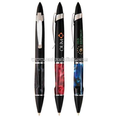 Metal Ballpoint pen with agate grip
