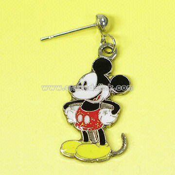 Metal Earrings in Disney Mickey Mouse Design