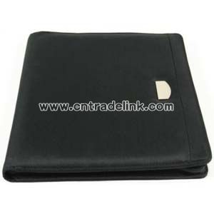 Microfibre Note Pad And Pen Holder