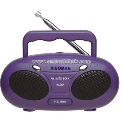 Mini Cartoon Tape Recorder FM Auto Scan Radio