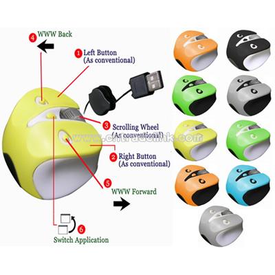 Mini Optical Mouse with Retractable Cable