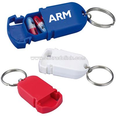 Mini Pill Holder Keychain